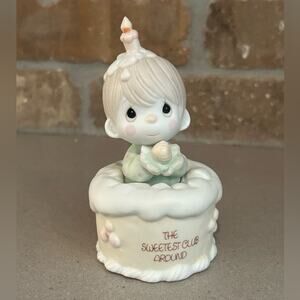 Precious Moments The Sweetest Club Around Boy Popping out of Cake 1988 in box